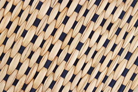 Grass and fabric sewed place mat backgroundの写真素材