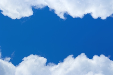  *** Local Caption *** White clouds in blue sky, nature frames and backgrounds