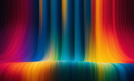 abstract rainbow background with some smooth lines in it (see more in my portfolio)の素材