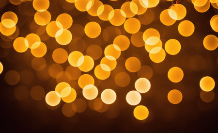 Abstract circular bokeh background of Christmaslight. Festive background.の素材