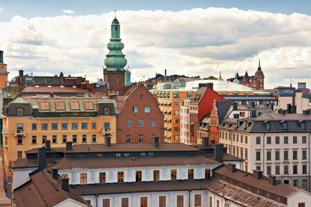 Sodermalm district in Stockholm. Swedenの写真素材