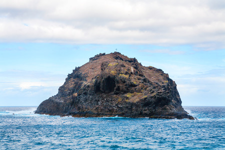 Roque de Garachico rock. Garachico, Tenerife, Canary Islands, Spain, Europeの写真素材