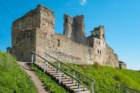 Ruins of the Livonian Order Castle. Rakvere, Estonia, Baltic States, Europeのeditorial素材