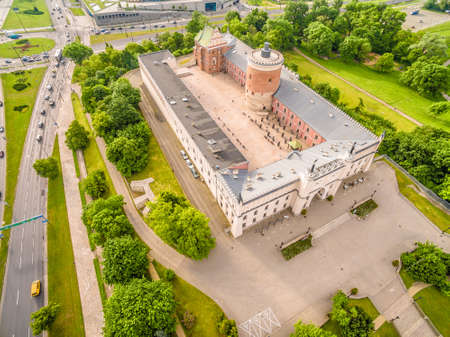 Lublin - castle. Attractions Lublin view from the air.のeditorial素材