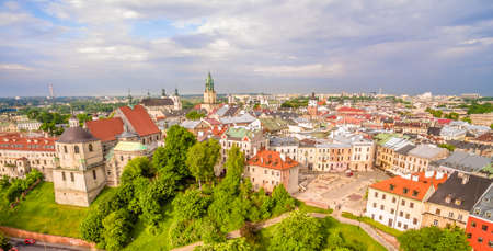 Lublin - the old city from the air. After Farze Square and other tourist attractions - the view from...