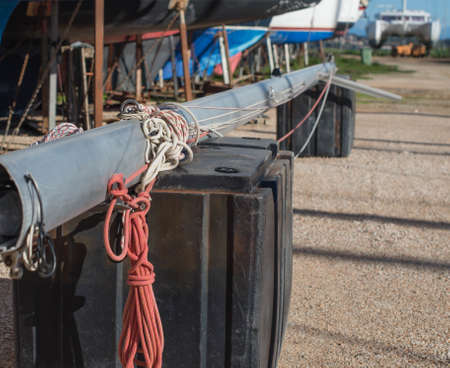 Removed from the yacht aluminum mast