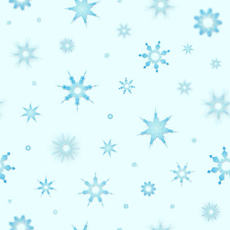 Seamless winter texture. Winter snowflake background. Christmas template.のイラスト素材