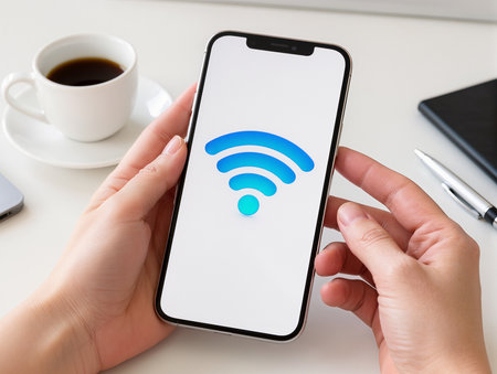 Woman holding iPhone X with Instagram application on the screen. Instagram is a photo-sharing social networking service.の素材