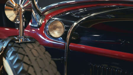 Light of old vintage vehicle. Side viewの写真素材
