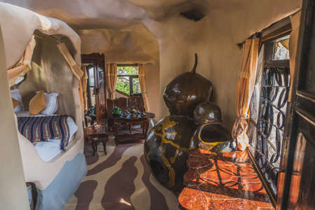 Strange Architecture and Gardens of Hang Nga Crazy House. Dalat, Vietnam - March 17, 2020のeditorial素材