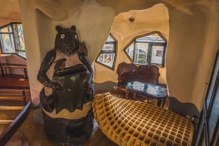 Strange Architecture and Gardens of Hang Nga Crazy House. Dalat, Vietnam - March 17, 2020のeditorial素材