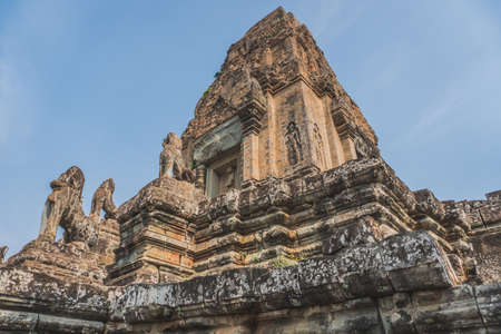 Ancient Angkor Wat Ruins Panorama. Pre Rup temple. Siem Reap, Cambodia - FEBRUARY 25, 2020のeditorial素材