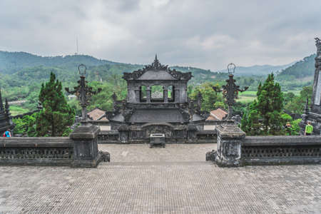 Khai Dinh Tomb emperor in Hue, Vietnam. A UNESCO World Heritage Site. Hue, Vietnam - March 9, 2020.のeditorial素材
