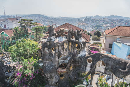 Strange Architecture and Gardens of Hang Nga Crazy House. Dalat, Vietnam - March 17, 2020のeditorial素材