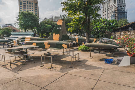 Plane at the Ho Chi Minh City War Museum. Ho Chi Minh, Vietnam - March 19, 2020のeditorial素材