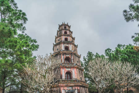 Buddhist Pagoda Temple. Hue, Vietnam - March 2 2020のeditorial素材