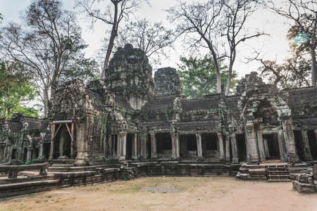 Cambodia Angkor Wat. Banteay Kdei Temple. Siem Reap, Cambodia - FEBRUARY 25, 2020のeditorial素材
