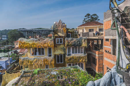 Strange Architecture and Gardens of Hang Nga Crazy House. Dalat, Vietnam - March 17, 2020のeditorial素材