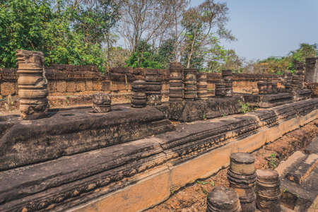 Ancient Angkor Wat Ruins Panorama. Pre Rup temple. Spectacular view of ruins of ancient building. Siem Reap, Cambodia - FEBRUARY 25, 2020のeditorial素材