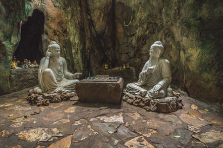 Huyen Khong Cave with shrines, Marble mountains. Danang , Vietnam - March 13, 2020のeditorial素材