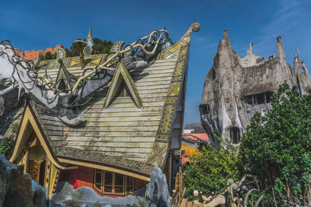 Strange Architecture and Gardens of Hang Nga Crazy House. Dalat, Vietnam - March 17, 2020のeditorial素材