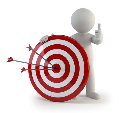 3d small people - targetの写真素材