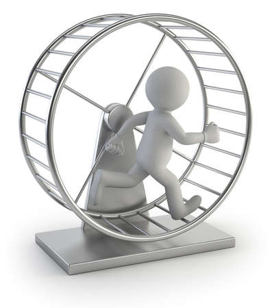 no way out of the vicious circle, Isolated white backgroundの写真素材