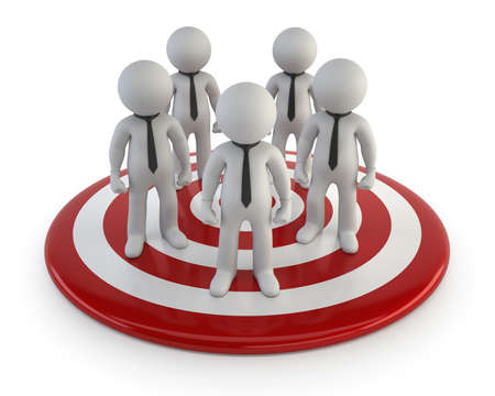 3d small people - Lead Managementの写真素材