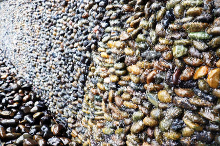 This a little waterfall from human doing this.for scenery view.の写真素材