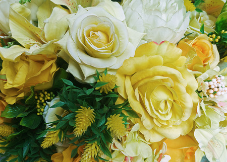 yellow flower bouquetの写真素材