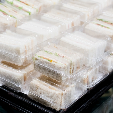 a lot of tuna sandwichesの写真素材