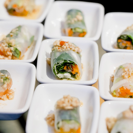 Appetizers and finger food-closeupの写真素材