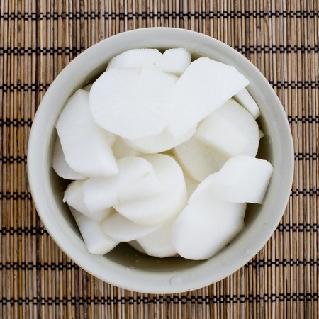 Daikon radishesの写真素材