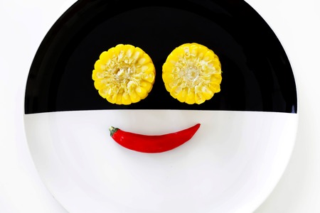 Cuties corns and smile chilliの写真素材