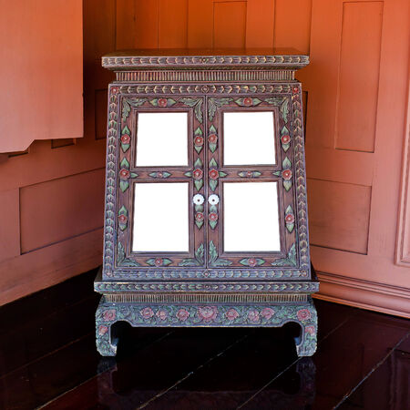 Cabinet Thailand style Is a unique Thai style.boxの写真素材