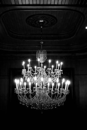 Chrystal chandelier close-upの写真素材