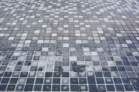 Background of little irregular blue tiles.の写真素材