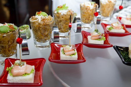 Delicious Appetizer and finger foodsの写真素材