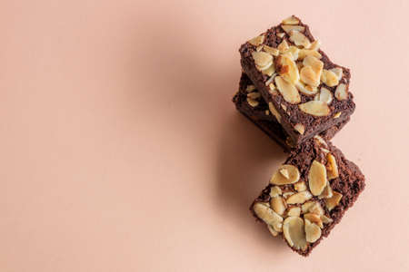 fleshly baked almond brownies