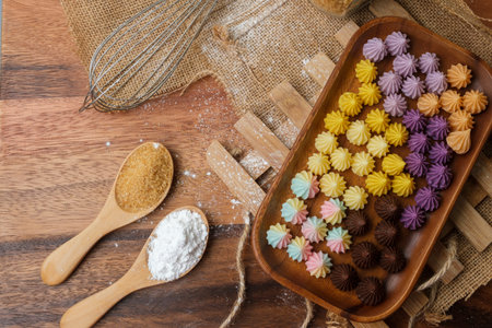 Thai Dessert. It's made solely with flour, sugar, and coconutの写真素材