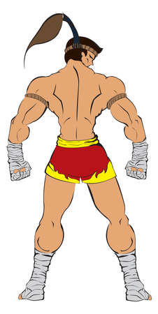 Muay Thai   banner のイラスト素材