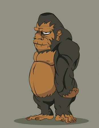 vector gorillaのイラスト素材
