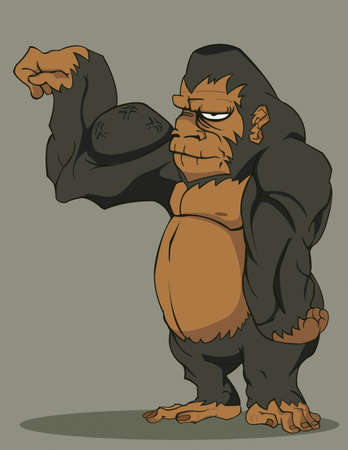 vector gorillaのイラスト素材