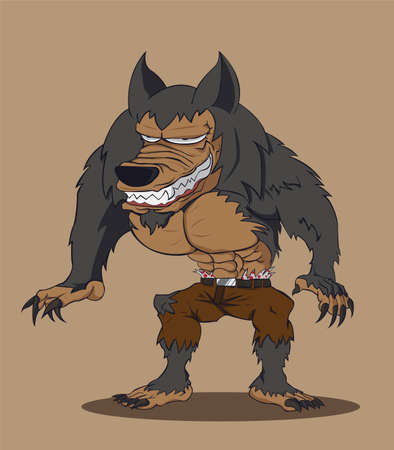 werewolf  Vector illustrationのイラスト素材