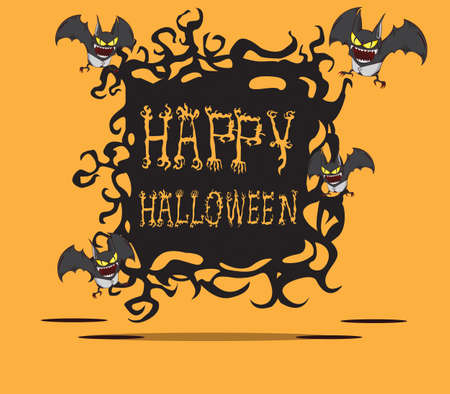 Bats  Halloween monsterのイラスト素材