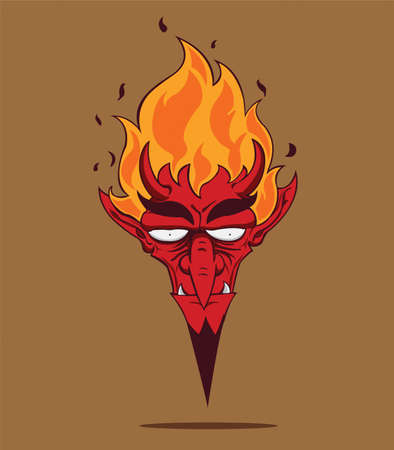 Red Devil  Halloween monsterのイラスト素材