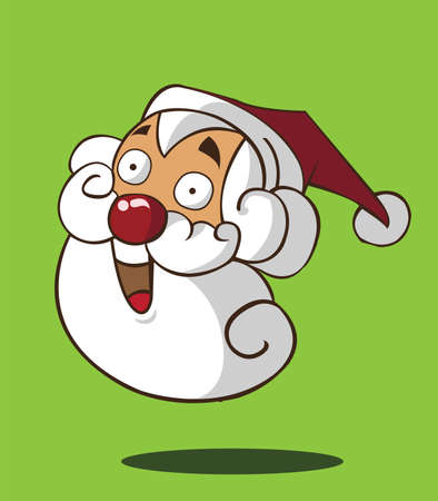 Santa Claus headのイラスト素材