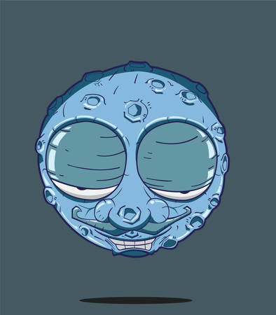 Abstract The Moonのイラスト素材