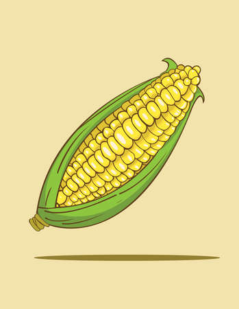 Corn vectorのイラスト素材