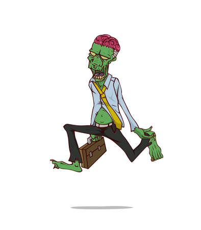 Zombie Monster in Halloween nightのイラスト素材